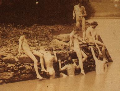 Study for The bathhole, 1883 - 湯姆·艾金斯