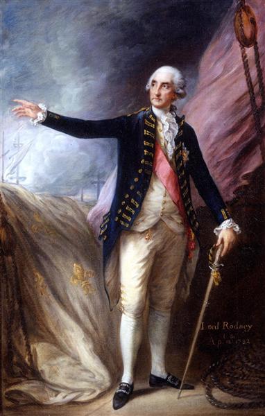 George Brydges Rodney, Admiral of the White, 1782 - 根茲巴羅