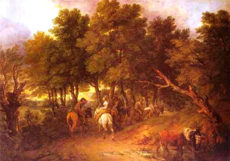Pesants Returning from Market, c.1767 - c.1768 - 根茲巴羅