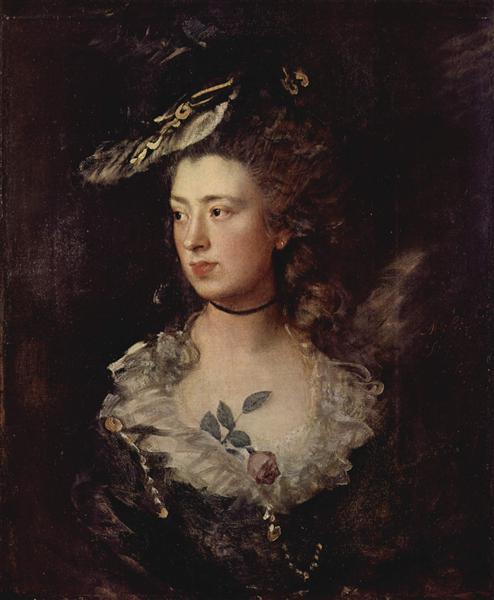 Portrait of the Mary Gainsborough, 1777 - 根茲巴羅