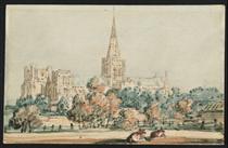 Chichester Cathedral from the South West - Thomas Girtin