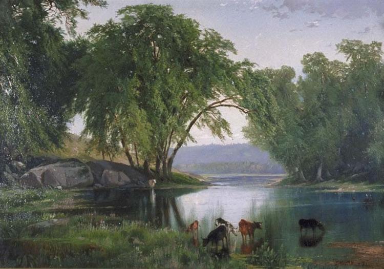 On the Catawissa Creek, 1862 - Томас Моран