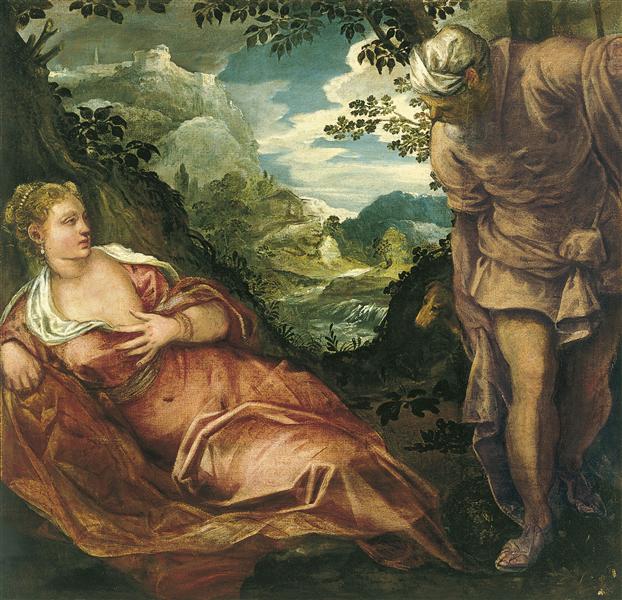 Tamar and Judah, c.1555 - 1559 - Tintoretto