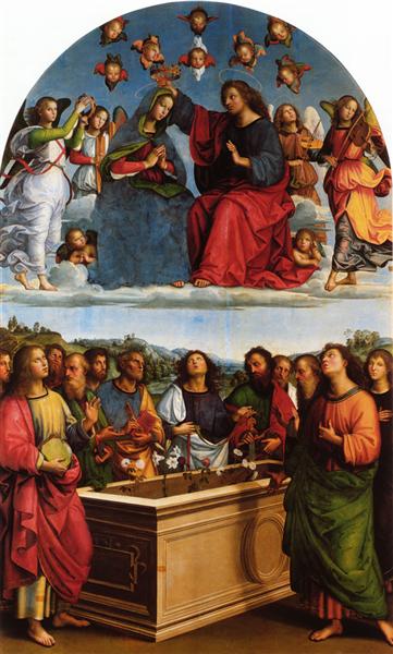 Coronation of the Virgin - Ticiano Vecellio
