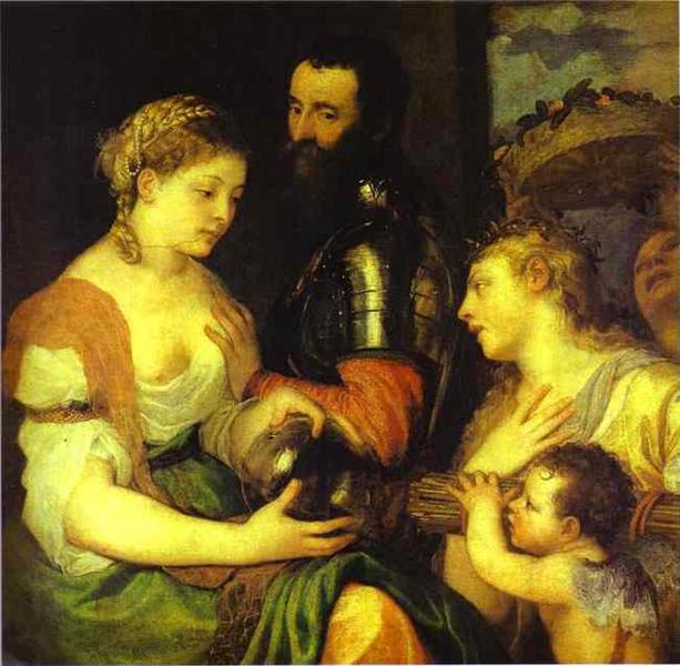 Marriage with Vesta and Hymen as Protectors and Advisers of the Union of Venus and Mars, 1532 - Тиціан