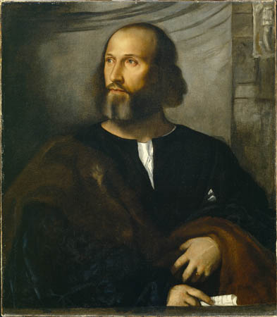 Portrait of a Bearded Man, c.1515 - 提香