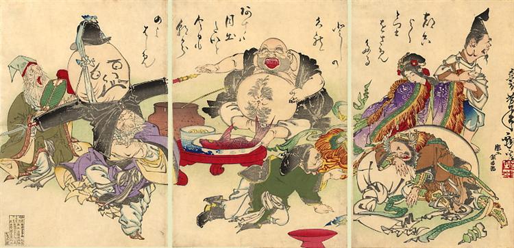 The Seven Lucky Gods - Tsukioka Yoshitoshi