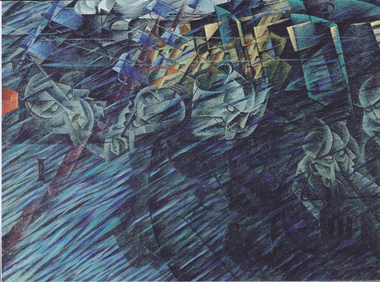 States of Mind: Those Who Go, 1911 - Umberto Boccioni