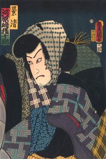 The Kabuki actor Kawarasaki Gonjūrō I - 歌川國貞（豐國三代）