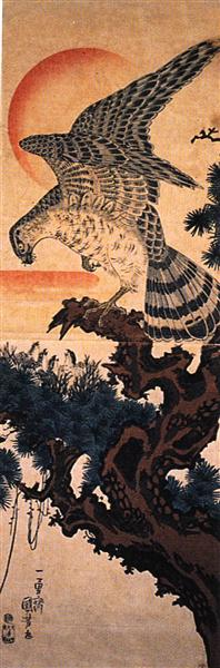 Hawk - Utagawa Kuniyoshi