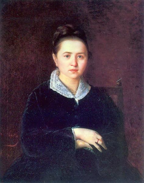 Портрет неизвестной, 1875 - Василий Перов