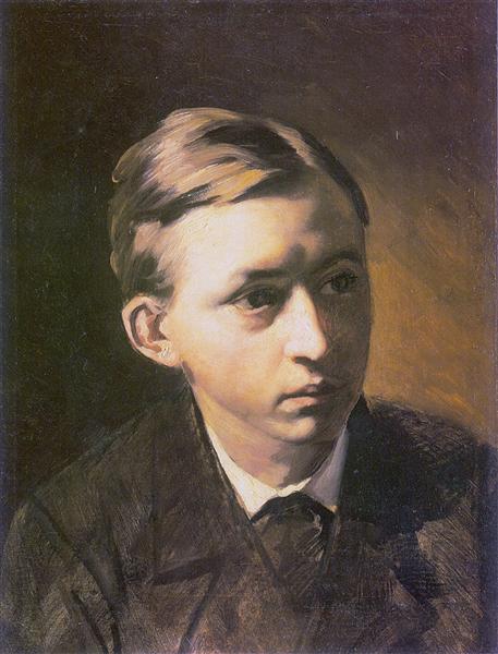 Portrait of the Painter Nikolai Kasatkin, 1876 - Василь Перов