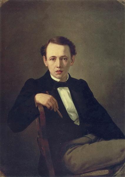 Self-portrait, 1851 - Wassili Grigorjewitsch Perow