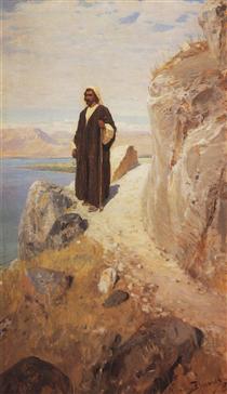 And he returned to Galilee in the power of the Spirit - Wassili Dmitrijewitsch Polenow