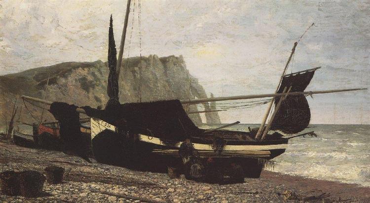 Fishing Boat. Etretat. Normandy., 1874 - Vasili Polénov