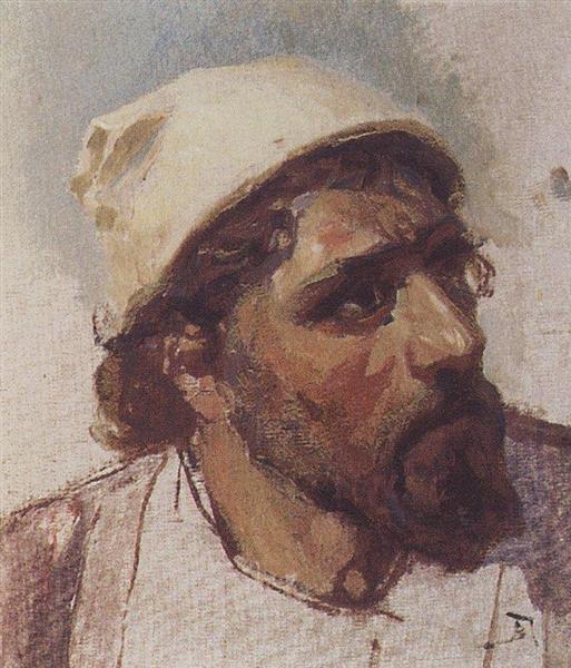 Голова Христа, c.1887 - Василий Поленов