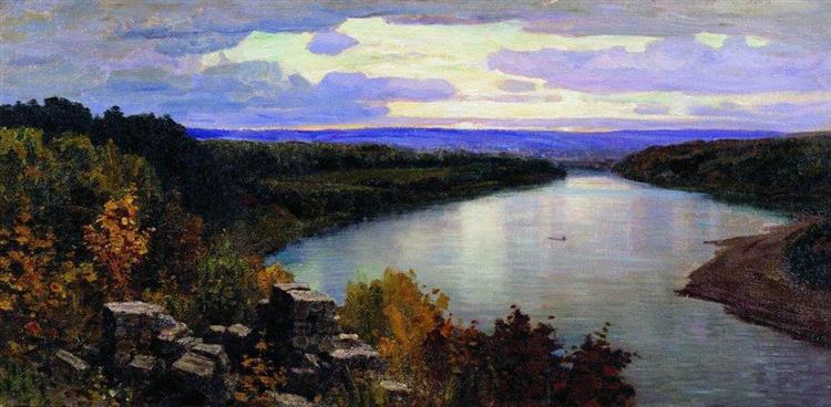 Oka. Evening., 1903 - Vassili Polenov