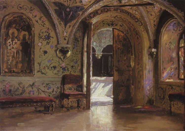Terem Palace. The yield of the chambers of the Gold porch., 1877 - Vassili Polenov