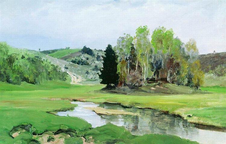 The River Svinka, c.1905 - Vassili Polenov