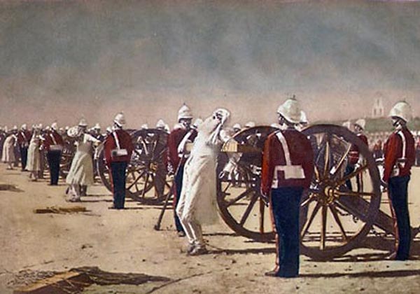 Blowing from Guns in British India, 1884 - Vasily Vereshchagin