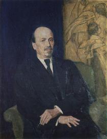 Portrait of Mikhail Nesterov - 维克多·瓦斯涅佐夫