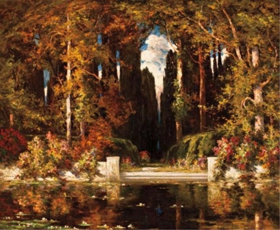 An Italianate Landscape - Vilhelms Purvītis