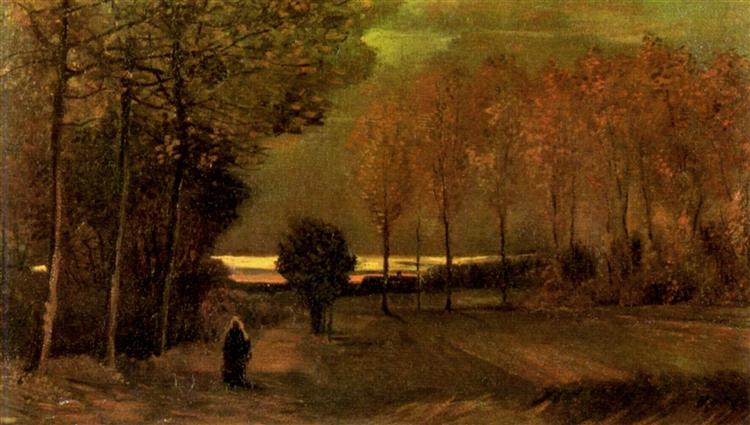 Autumn Landscape at Dusk, 1885 - 梵谷