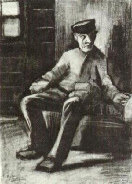 Blind Man Sitting in Interior, 1883 - Вінсент Ван Гог