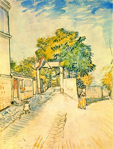  Number Painting for Adults Entrance to The Moulin De La Galette  Painting by Vincent Van Gogh Paint by Number Kit On Canvas for Beginners  40X60CM