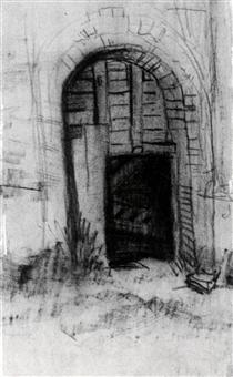 Entrance to the Old Tower - Vincent van Gogh