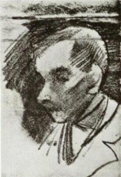 Head of a Man, 1886 - Вінсент Ван Гог