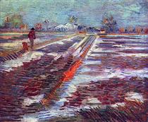 Landscape with Snow - Вінсент Ван Гог