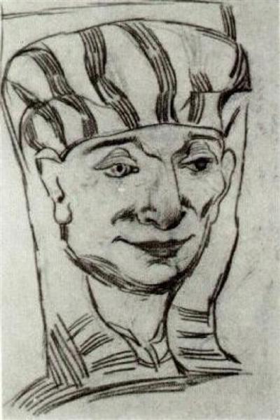 Mask of an Egyptian Mummy 2, 1889 - Вінсент Ван Гог