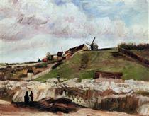 Montmartre the Quarry and  Windmills - Vincent van Gogh