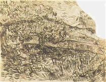 Olive Trees in a Mountain Landscape - Vincent van Gogh