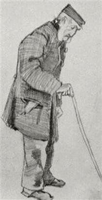 Orphan Man with Cap and Walking Stick - Vincent van Gogh