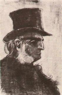Orphan Man with Top Hat, Head - Vincent van Gogh