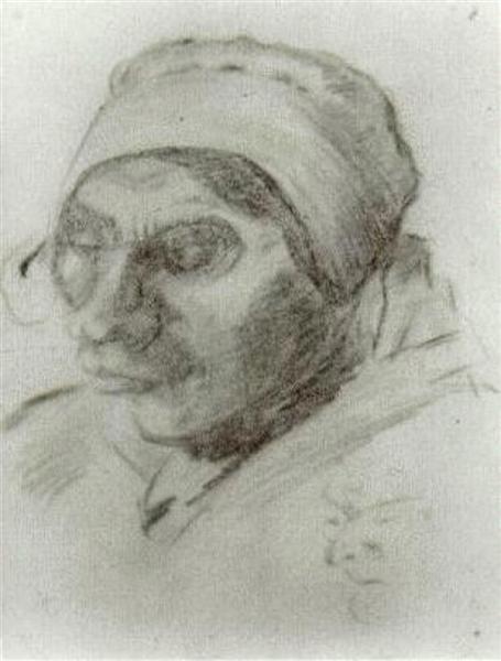 Голова селянки, 1884 - Вінсент Ван Гог