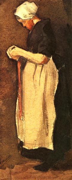 Scheveningen Woman, 1881 - 梵谷