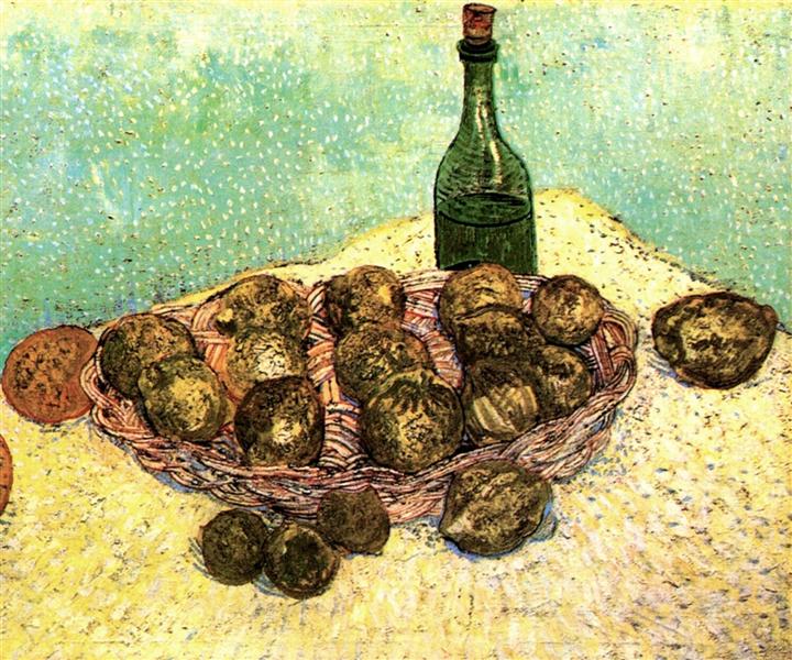 Still Life Bottle, Lemons and Oranges, 1888 - Vincent van Gogh