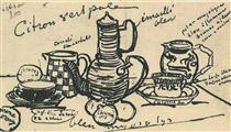Still Life with Coffee Pot - Винсент Ван Гог