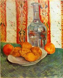 Still Life with Decanter and Lemons on a Plate - Винсент Ван Гог