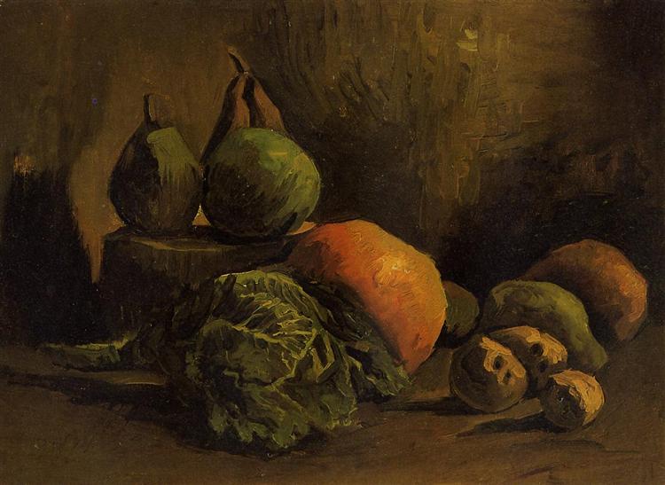 Still Life with Vegetables and Fruit, 1885 - Vincent van Gogh