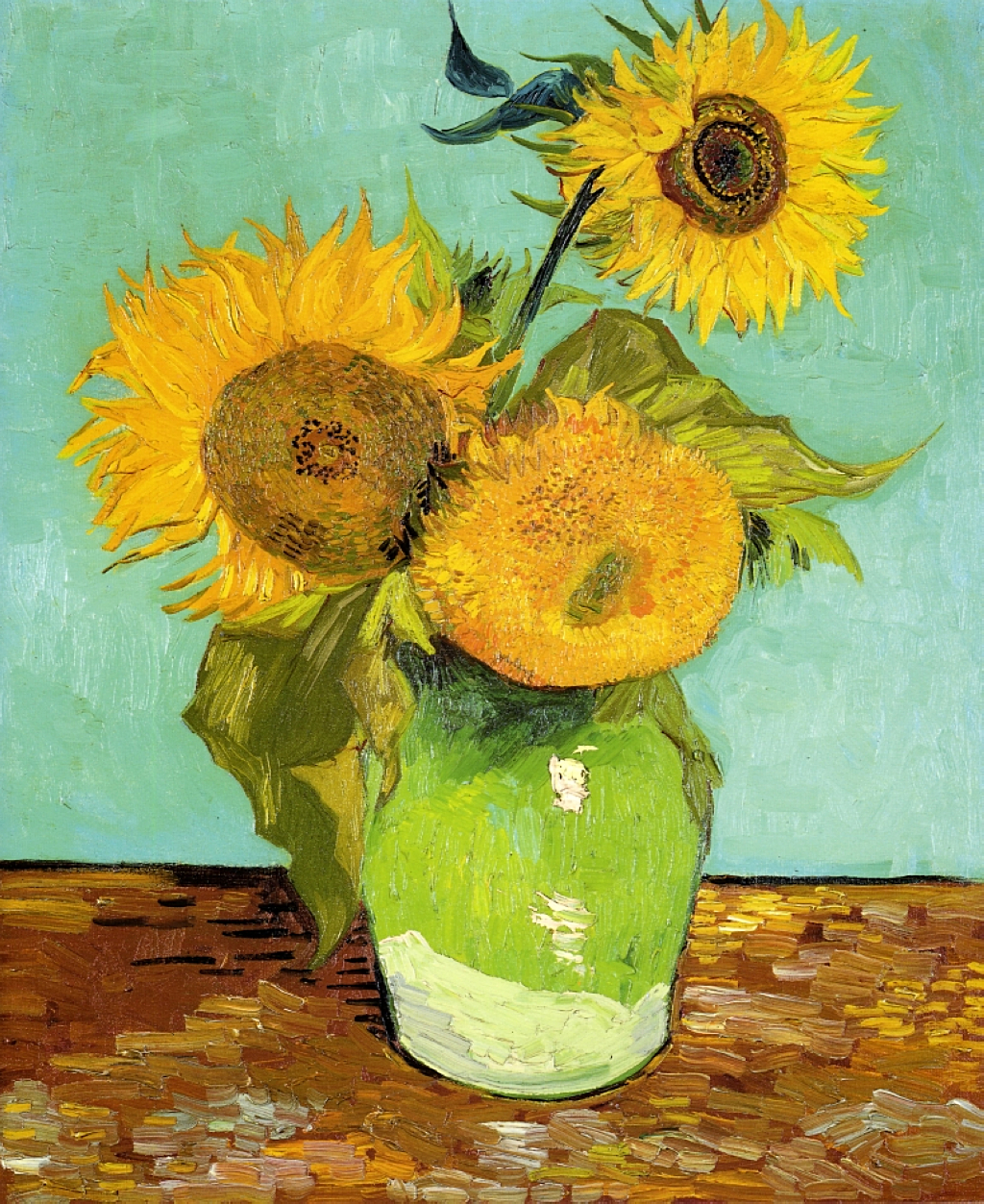 Sunflowers 1888 Vincent Van Gogh WikiArt