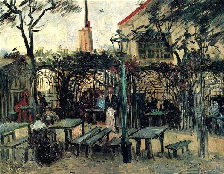 Terrace of a Cafe on Montmartre "La Guinguette", 1886 - Вінсент Ван Гог