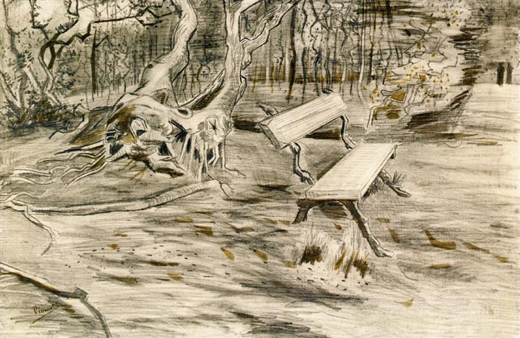 The Bench, 1882 - 梵谷