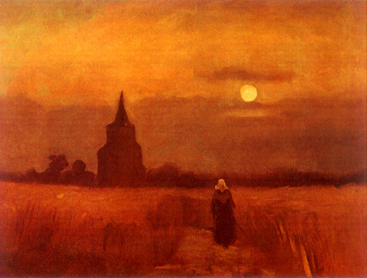 Vincent Van Gogh - The Old Tower in the Fields, 1884