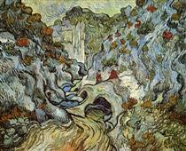 The ravine of the Peyroulets - Vincent van Gogh