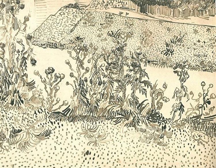 Thistles Along the Roadside, 1888 - Винсент Ван Гог