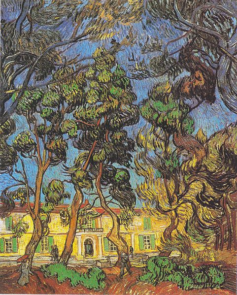 Trees in the garden of the Hospital Saint-Paul, 1888 - Винсент Ван Гог